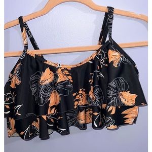 Ruffled Bathing Suit Top
